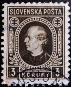 Stamp, Andrej Hlinka II, Slovakia,  , Clergy, Famous People, Men, Politicians, Theologians