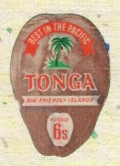 Stamp, Coconut (Cocos nucifera), Tonga,  