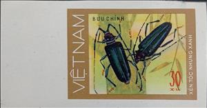 Stamp, Musk Beetle (Aromia moschata), Vietnam,  , Animals (Fauna), Beetles, Insects