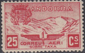 Stamp, Landscape, Andorra, Spanish Administration,  , Landscapes