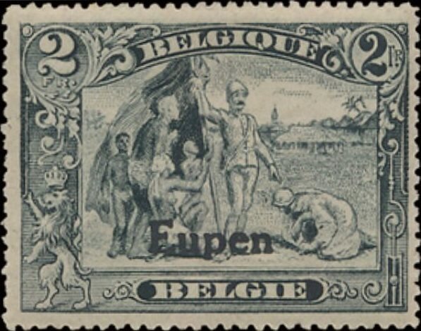 Overprint "Eupen" on the anti-slavery campaign - Perf. 15