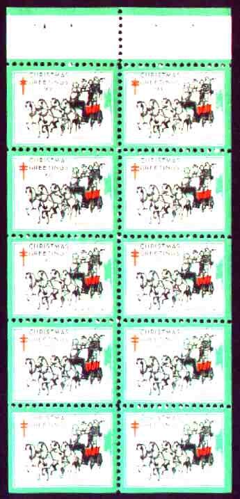 American National Red Cross Christmas seal 1931