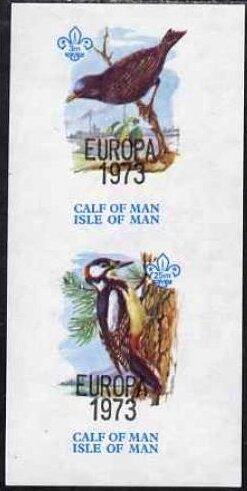 Mini Sheet, Birds - overprint "Europa 1973", Cinderellas,  , Animals (Fauna), Birds, C.E.P.T. / Europe