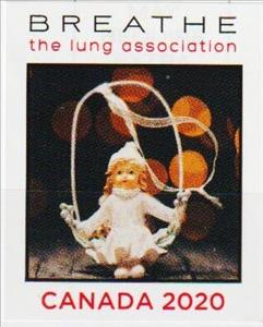 Stamp, Breathe Lung Association Doll dressed in white, Cinderellas,  , Charity, Christmas, Toys, Tuberculosis / TBC