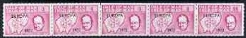 Churchill with Europa Overprint