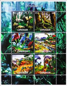 Mini Sheet, Dinosaurs, Cinderellas,  , Dinosaurs, Prehistorical Animals
