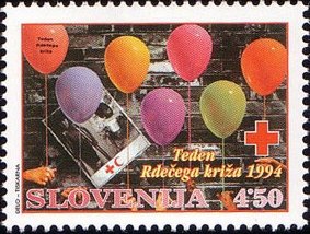 Charity stamp (Red Cross week)