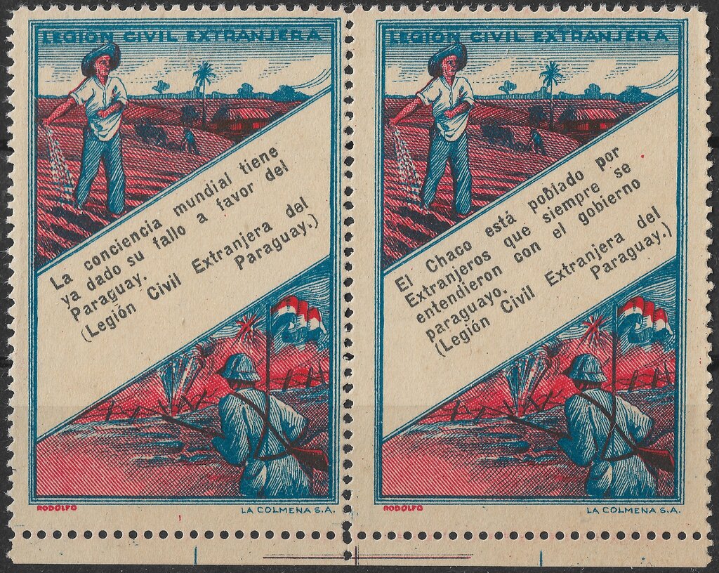 Farmer & Soldier. Spanish texts.