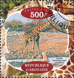 Stamp, Giraffes, Cinderellas,  , Animals (Fauna), Giraffes, Mammals