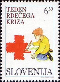 Charity stamp (Red Cross week)