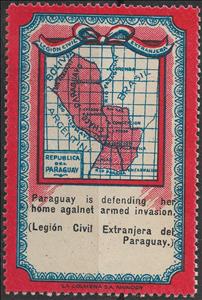 Stamp, Map. English text., Cinderellas,  , Maps
