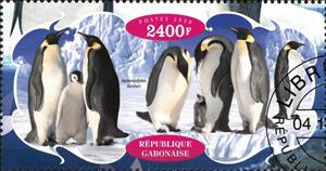 Stamp, Penguins, Cinderellas,  , Animals (Fauna), Penguins