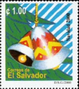 Stamp, Bells, El Salvador,  , Bells, Christmas