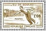 Design of Boules: Stamp of 1958