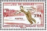 Stamp, Design of Boules: Stamp of 1958, France,  , Boules, Sports
