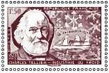 Design of Charles Tellier: Stamp of 1956