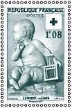 Design of Red Cross: Stamp of 1955