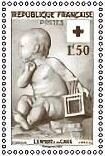 Design of Red Cross: Stamp of 1955