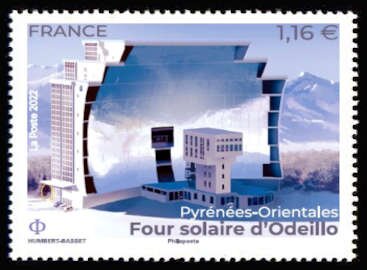 Stamp, Solar Power Generator, Odeillo, France,  , Power Plants
