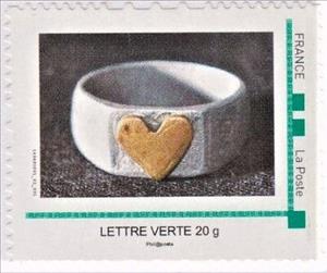 Stamp, Artisanal Eternity Ring, France- Personalized stamps,  , Crafts, Hearts, Jewelery