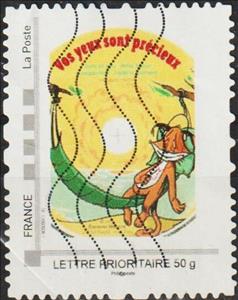 Stamp, Vos Yeux sont Precieux, France- Personalized stamps,  , Cartoons