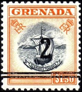 Stamp, The "Concepcion", Grenada- Revenue Stamps,  , Coats of Arms, Sailing Ships, Ships