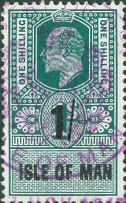 1/- Surcharged on 1/- King Edward VII