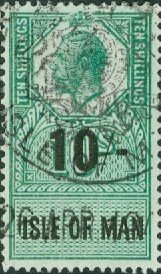 10/- Surcharged on 10/- King George V