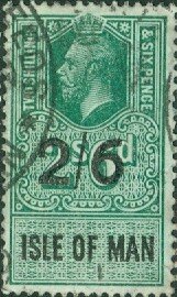 2/6d Surcharged on 2/6d King George V