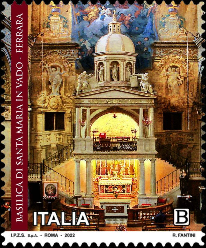 Stamp, Basilica of Santa Maria in Vado of Ferrara, Italy,  , Churches - Cathedrals - Basilicas - Chapels