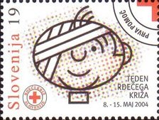 Charity stamp (Red Cross week)