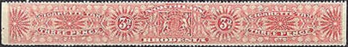 Stamp, Banderole with coat of arms, Northern Rhodesia- Revenue Stamps,  , Coats of Arms, Tobacco Smoking