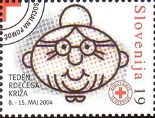 Charity stamp (Red Cross week)