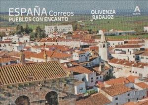 Stamp, View of Olivenza, Spain,  , Townscapes / City Views