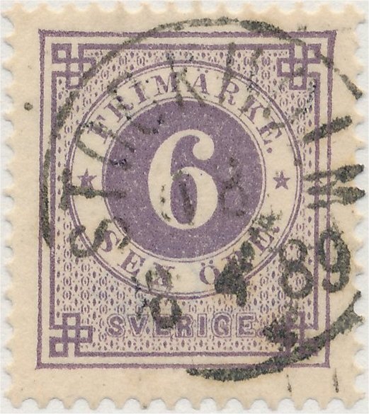Circle type - perf 13½, posthorn on back