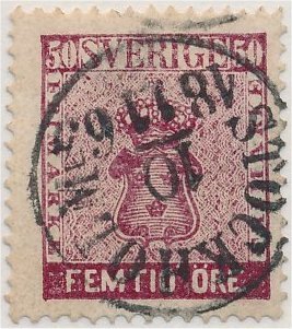 Stamp, Coat-of-Arms Öre, Sweden,  , Coats of Arms, Crowns and Coronets