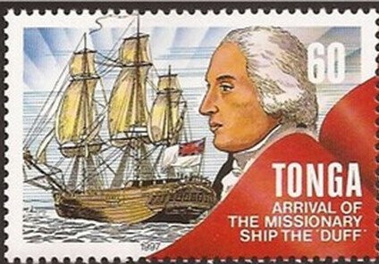 Arrival of the missionary ship the Duff