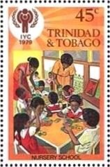 Stamp, Nursery School, Trinidad and Tobago,  , Children, International Years, U.N.O.