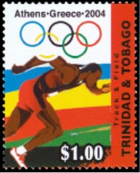 Stamp, Running, Trinidad and Tobago,  , Olympic Games, Running, Sports
