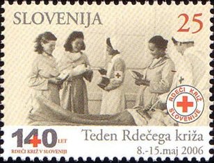 Charity stamp (Red Cross week)