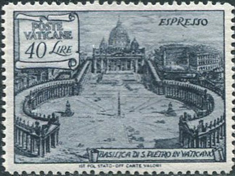 Colonnade of St. Peter - perf 13½ x 14