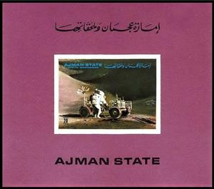 Mini Sheet, Moon Excursion, Ajman,  , Astronomy