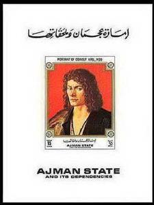 Mini Sheet, Portrait of Oswalt Krel, 1499, Ajman,  , Paintings