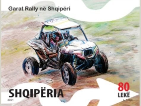 Rally jeep in water