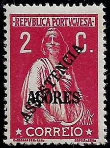Stamp, Ceres Issue of Portugal 2nd Overprint ASSISTENCIA, Azores,  , Agriculture, Crops, Gods and goddesses, Mythology, Tools
