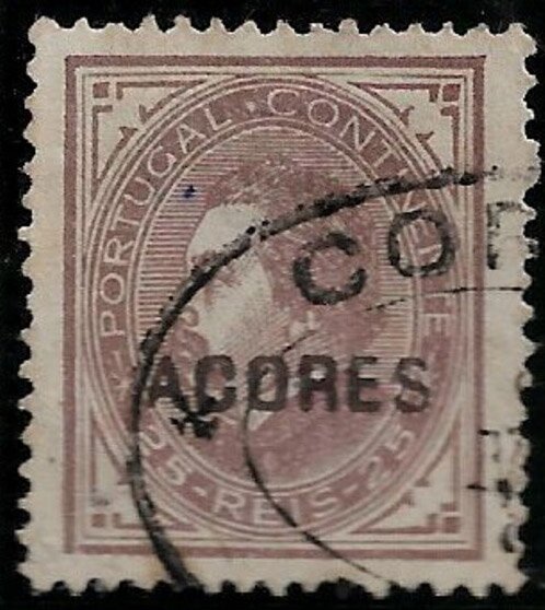 King Luis I - overprinted