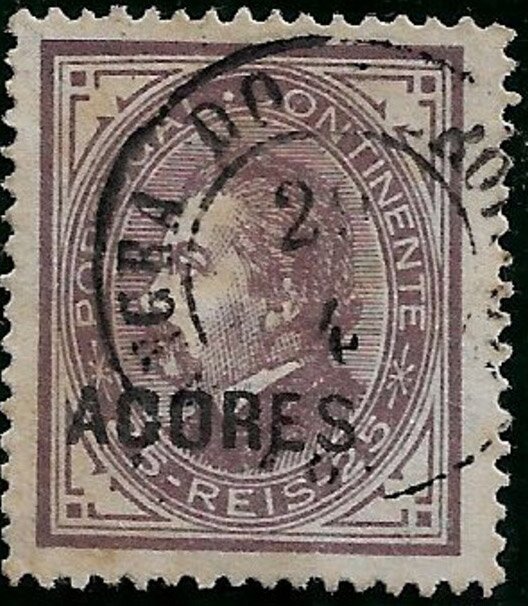 King Luis I - overprinted