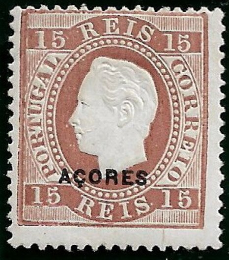 King Luis I - overprinted ACORES