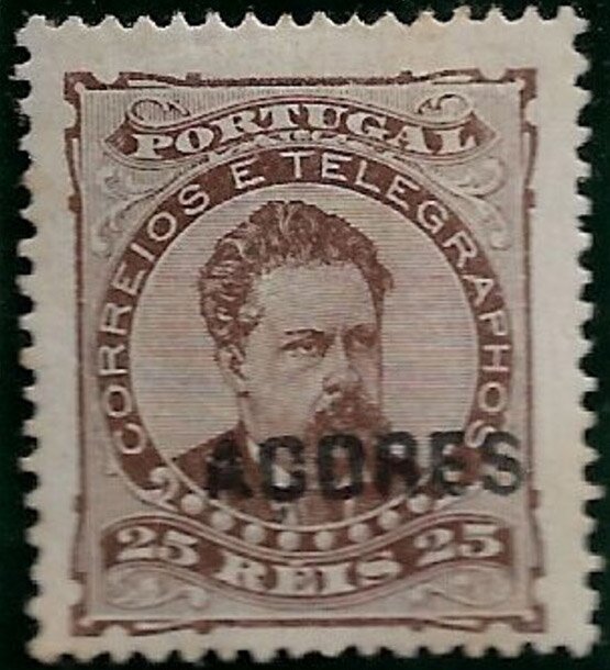 King Luis overprinted big Acores