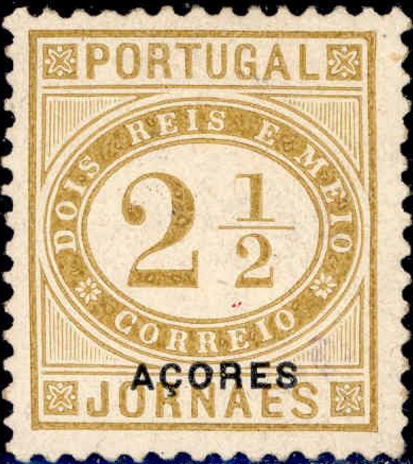 Numeral - overprinted ACORES